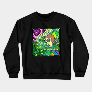 a green imagination Crewneck Sweatshirt